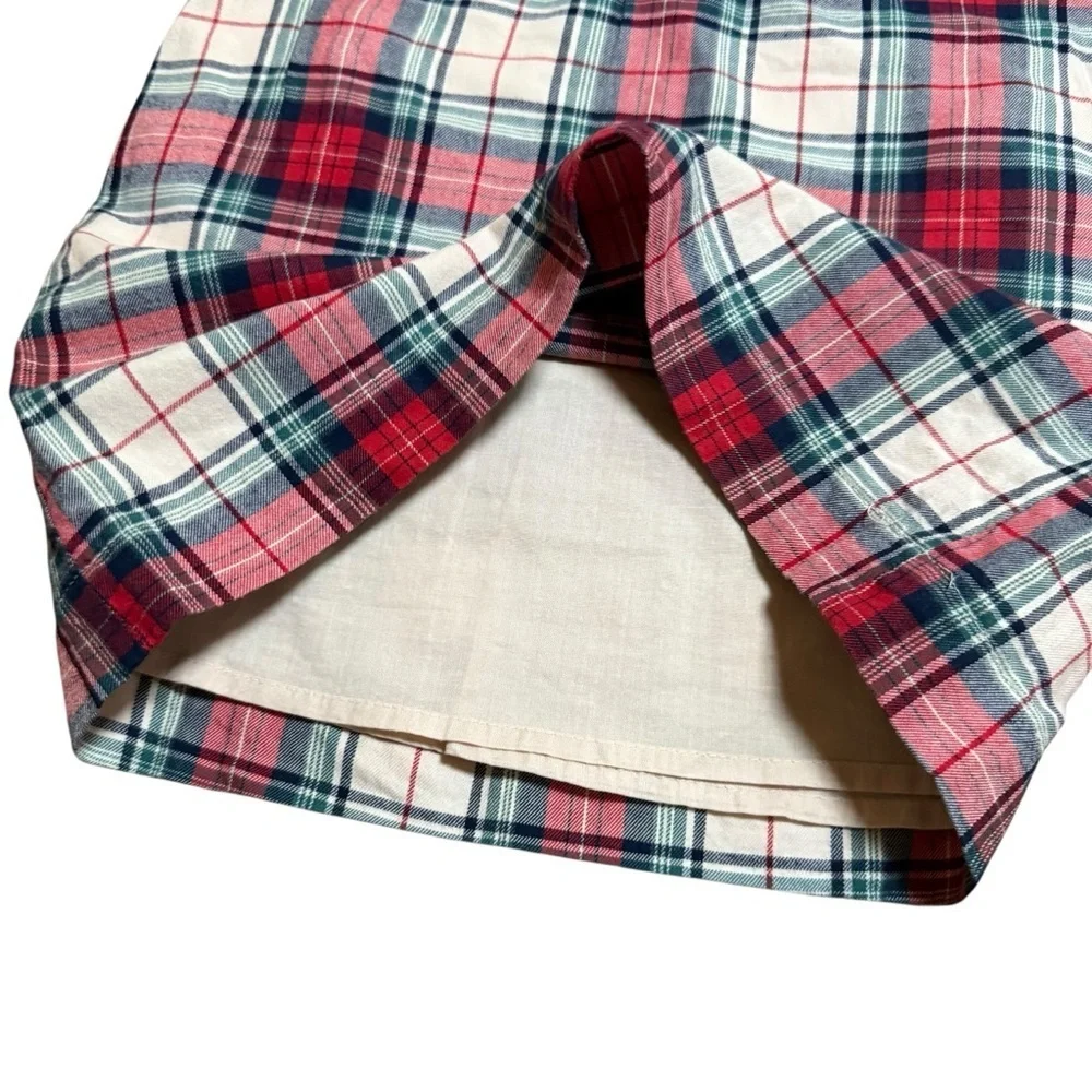 Gap Toddler Plaid Long Sleeve Dress Lined Zipper Pockets- Size 3T
